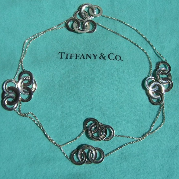 TIFFANY & CO. SILVER “1837” INTERLOCKING NECKLACE